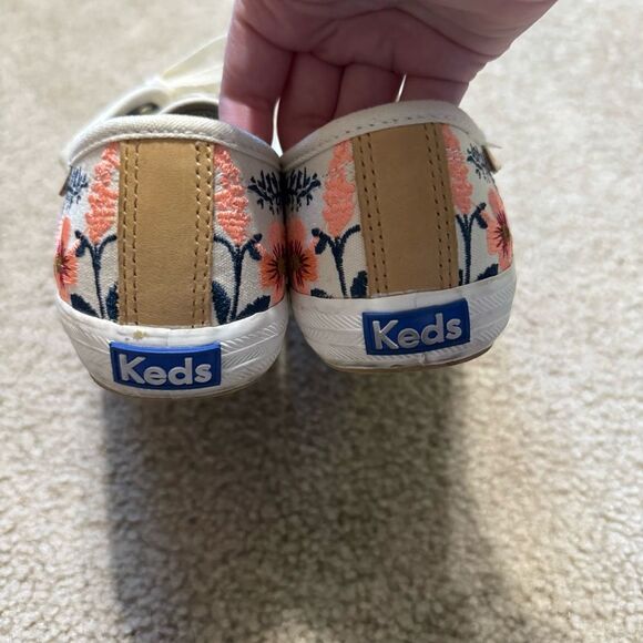 Keds x Rifle Paper Co Champion Herb Garden botanical embroidery sneakers, size 7 - Picture 6 of 8